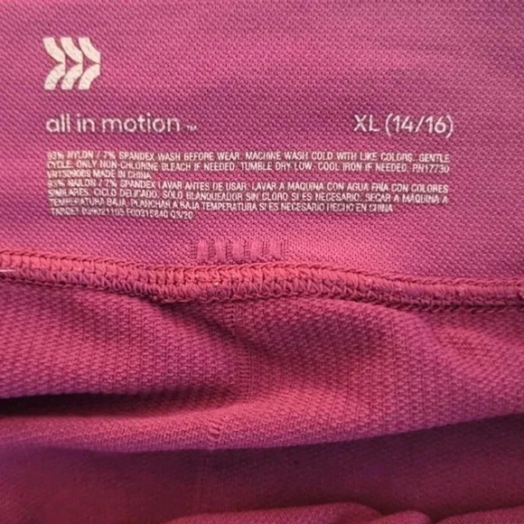 ALL IN MOTION Women's Seamless High-Waisted Leggings, Rose color. - Picture 6 of 6